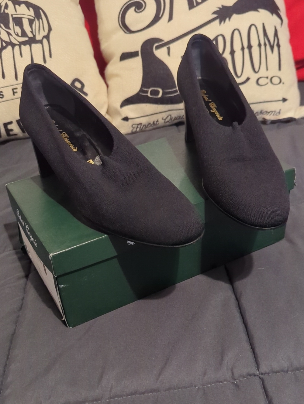 Authentic Robert Clergerie Heeled Shoes Black Size 9 - Made In France With Box!